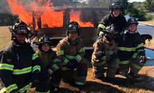 Cochran Firefighters Car Burn Training 1